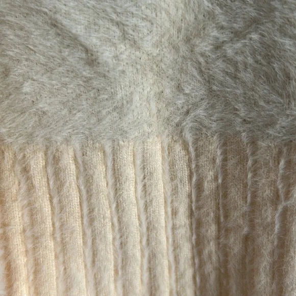 Sioni Butterfly Print Cream & Brown Mock Neck Sweater New With Tag Extra Large - Picture 9 of 16